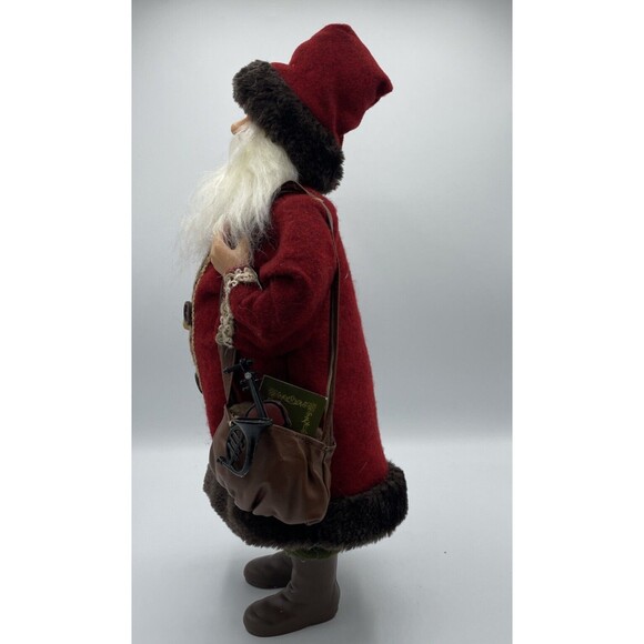 Old World Music Santa Clause, Music scroll, Bag Of Instruments, 17” Tall - Picture 6 of 13
